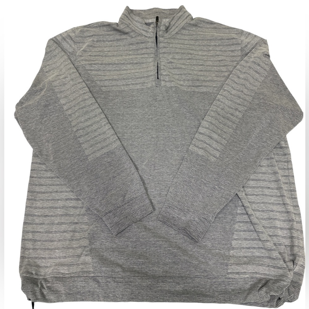 Puma Men’s 1/4 Zip Gray 2XL Excellent with Drawstring at Waist‎